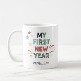 Taza De Café Personalized My First New Year Mug – Custom Name