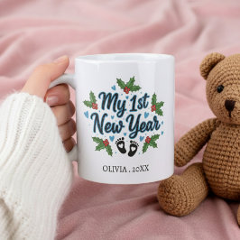 Taza De Café Personalized My First New Year Mug – Custom Name