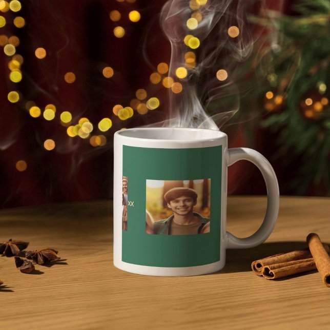Taza De Café Personalized Namesake Family Photo and Year Design (Subido por el creador)