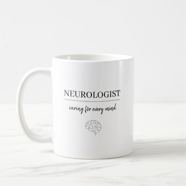 Taza De Café Personalized Neurologist Caring for Every Mind  (Izquierda)