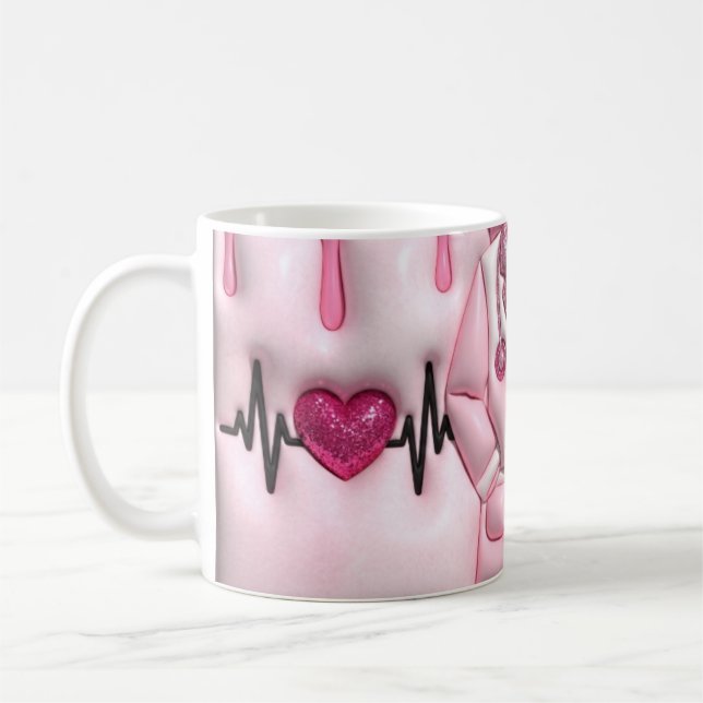 Taza De Café Personalized Nurse in Progress Classic 11oz Mug (Izquierda)