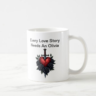Taza De Café Personalized Olivia Mug – Cute Gift for Her