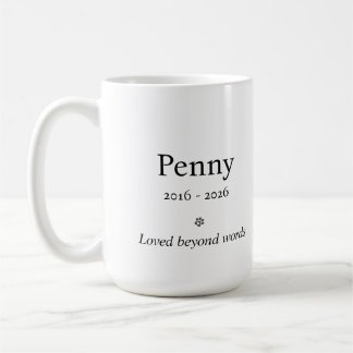 Taza De Café Personalized Pet Memorial Mug