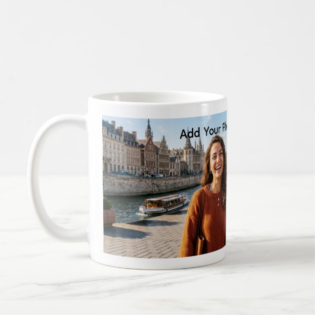 Taza De Café Personalized Photo and Name Keepsake Coffee Mug (Izquierda)