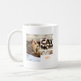 Taza De Café Personalized Photo Best Cat mom ever