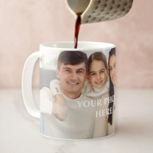 Taza De Café Personalized photo mug for dad, personalized photo