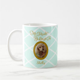 Taza De Café Personalized Poodle Photo | My Heart Belongs To 