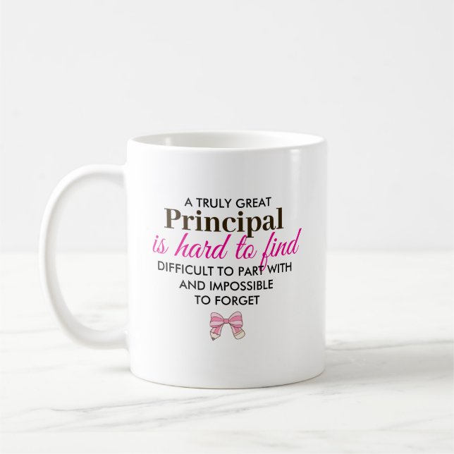 Taza De Café Personalized Principal Appreciation Gift (Izquierda)