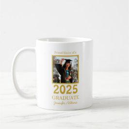 Taza De Café Personalized Proud sister graduate