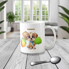Taza De Café Personalized Puppy Mug