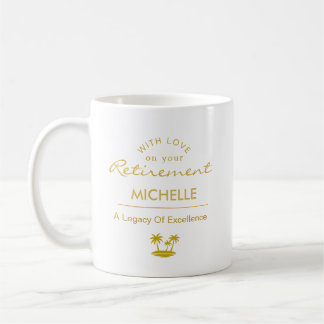 Taza De Café Personalized Retirement A Legacy Of Excellence