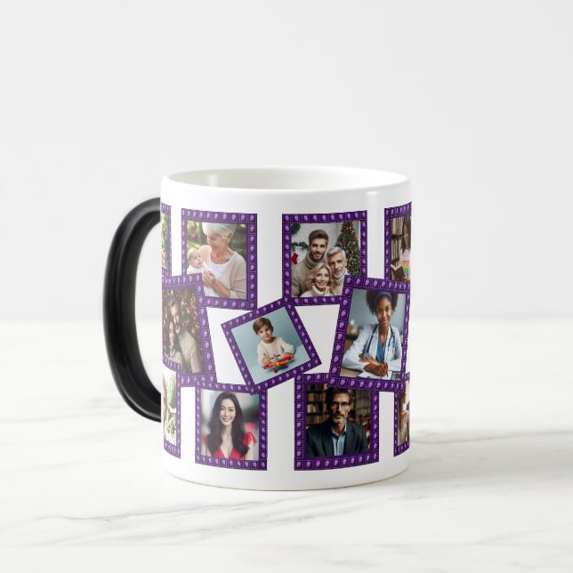 Taza De Café Personalized Spring Blossom Framed 17 Photos Mug (Anverso izquierdo)