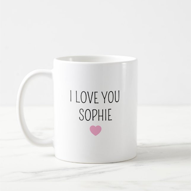 Taza De Café Personalized Stoneware Mug for Mimi, custom name  (Izquierda)