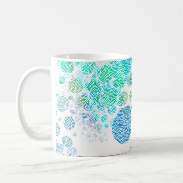 Taza De Café Personalized Textured Polka Dot (Izquierda)