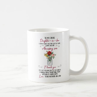 Taza De Café Personalized Thank You Daughter In Law