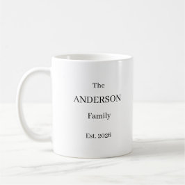 Taza De Café Personalized The Last Name Family Mug – Custom Wed