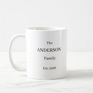 Taza De Café Personalized The Last Name Family Mug – Custom Wed