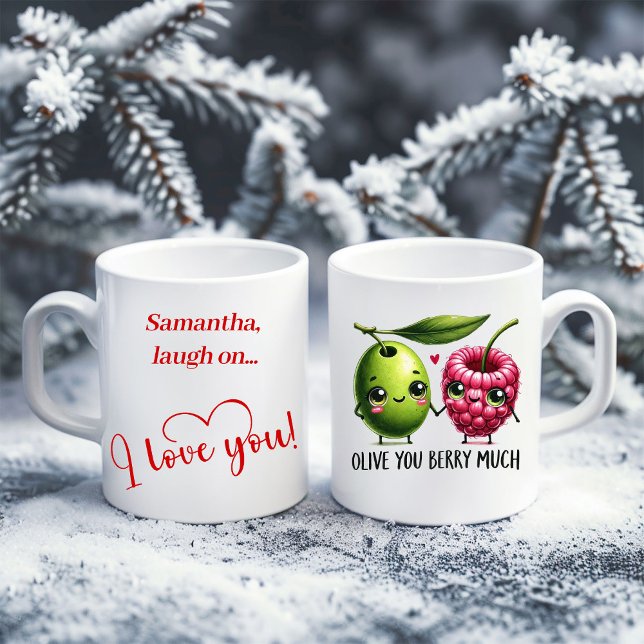 Taza De Café Personalized Valentine Mug Cute Food Love Quote (Personalized Valentine Mug Cute Food Love Quote)