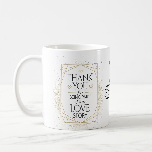 Taza De Café Personalized Wedding Mug  (Izquierda)