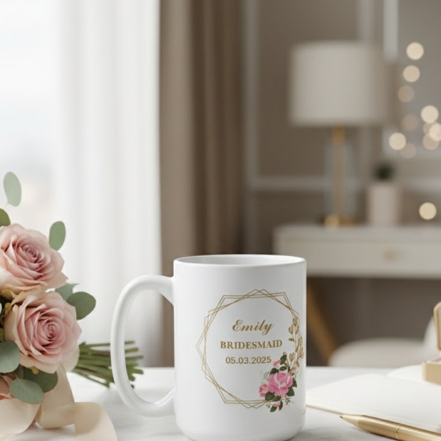 Taza De Café personalized wedding mug - gift for bridesmaid (Subido por el creador)