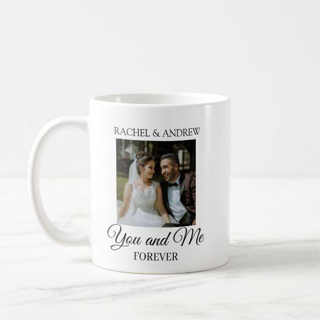 Taza De Café Personalized Wedding Photo Coffee Mug | Custom (Izquierda)