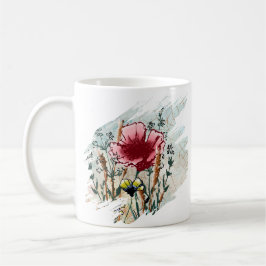 Taza De Café Personalized Wildflower Paint Splatter 