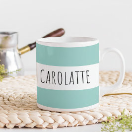 Taza De Café Personalized With Name Custom Mint