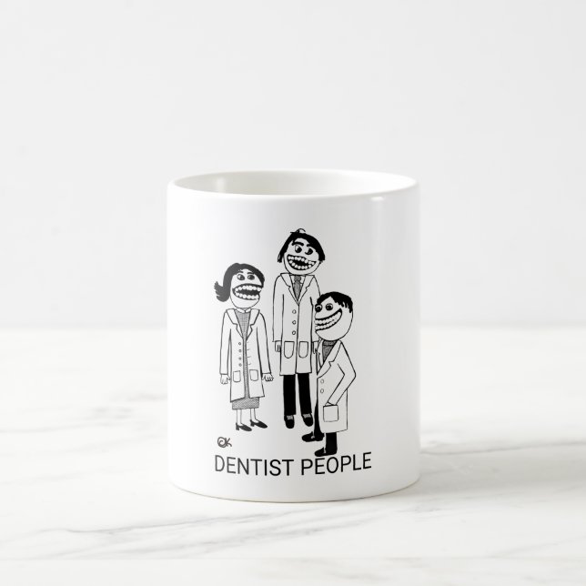 Taza De Café Personas dentistas - Café de diseño Mug (Centro)