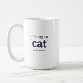 Taza De Café Pertenezco al gato