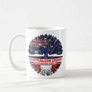 Taza De Café Perú: Árbol australiano peruano tiene bandera