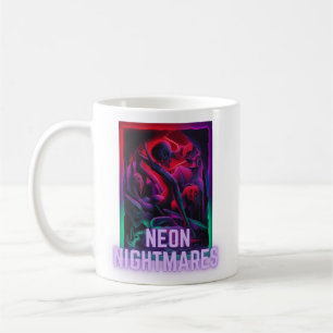 Taza De Café Pesadillas Neon - Sueño oscuro