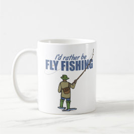 Taza De Café Pesca con mosca en los alcantarillas