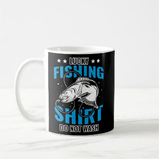 Taza De Café Pesca con suerte para pescadores y cazadores de pe