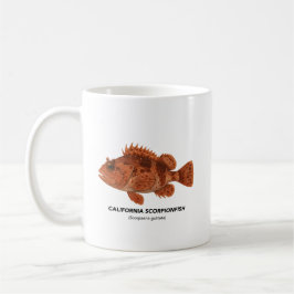 Taza De Café Pesca de escorpión de California - Animales marino