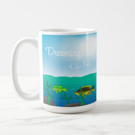 Taza De Café Pesca de gato negro grande