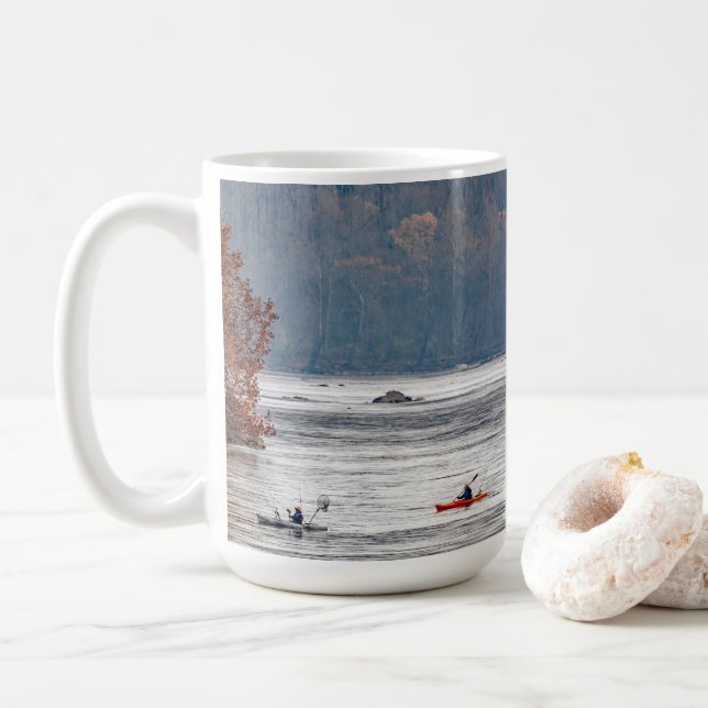 Taza De Café Pesca de Kayak (Con donut)