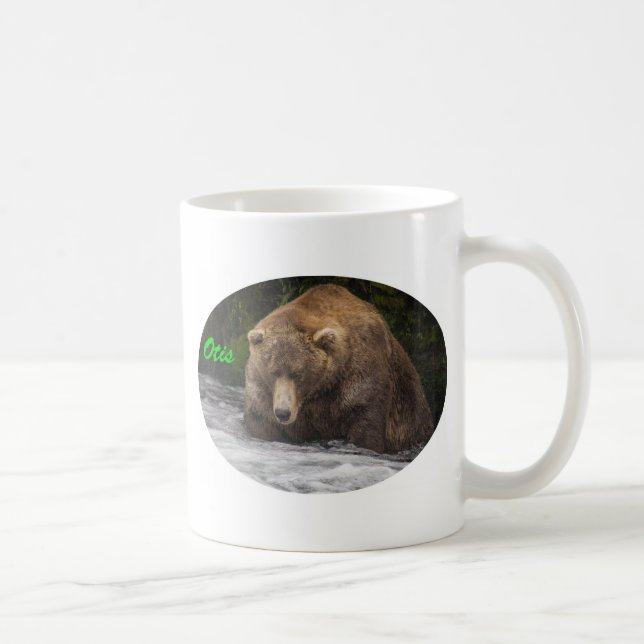 Taza De Café Pesca de Otis del oso de Brown (Derecha)