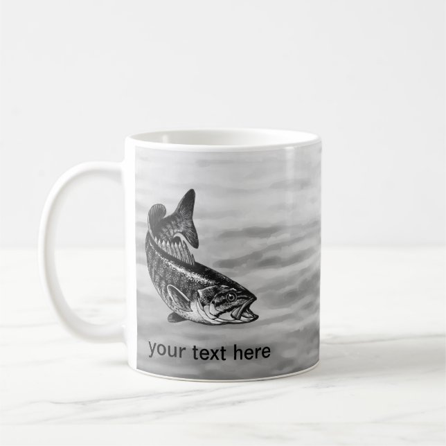 Taza De Café Pesca de perca canadiense (Izquierda)