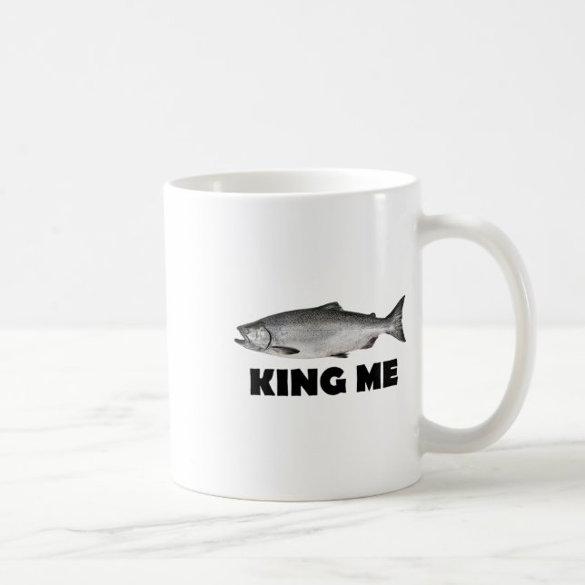 Taza De Café Pesca de salmón King Me (Derecha)