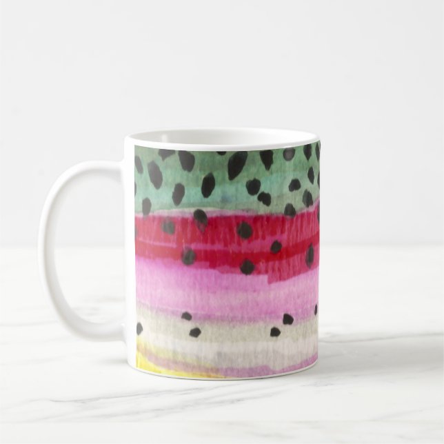 Taza De Café Pesca de trucha arco iris (Izquierda)