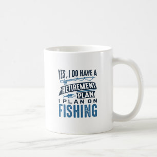 Taza De Café Pesca del plan de retiro