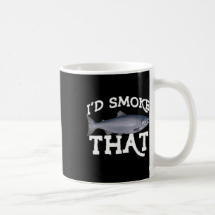 Taza De Café Pesca divertida de salmón Coho agua salada agua du