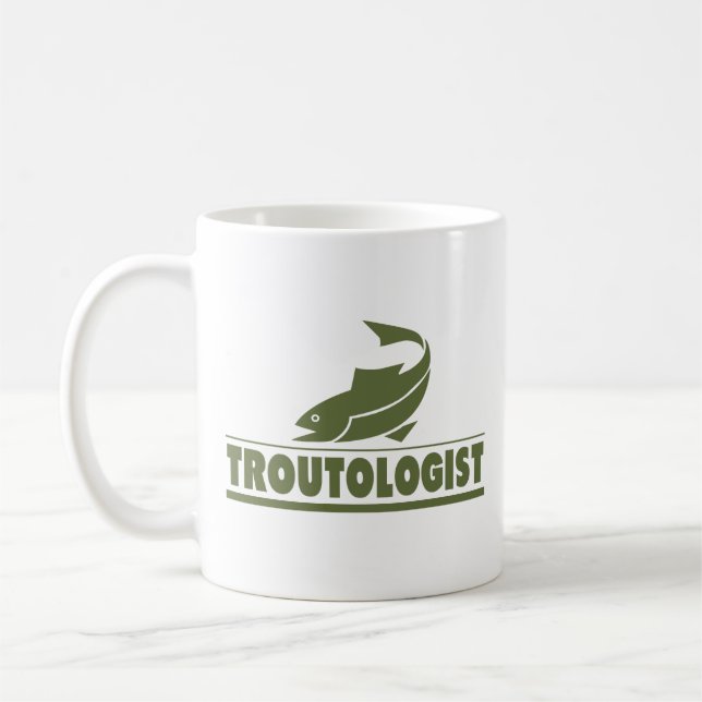 Taza De Café Pesca divertida de truchas (Izquierda)