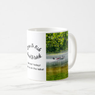 Taza De Café Pesca En Barco En Movimiento Café Mug