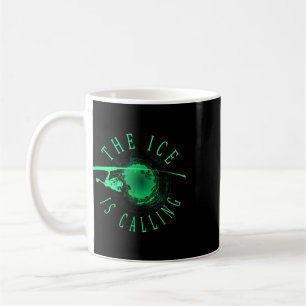 Taza De Café Pesca en el Hielo - El Hielo Está Llamando - Pesca