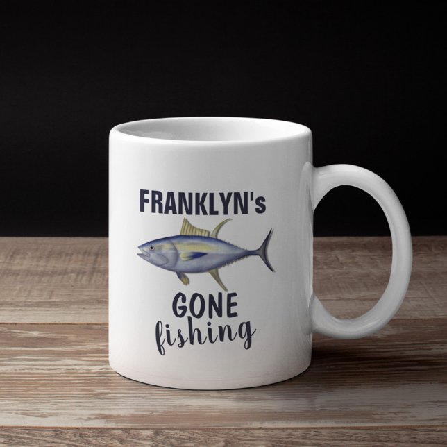 Taza De Café Pesca en marcha Océano de pescado de atún de pesca (Subido por el creador)