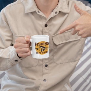 Taza De Café Pesca Expedición amante de la naturaleza al aire l