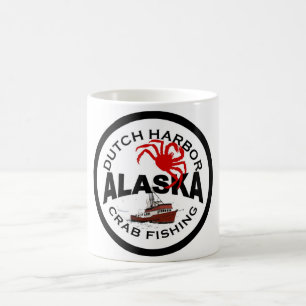 Taza De Café Pesca holandesa del cangrejo del puerto