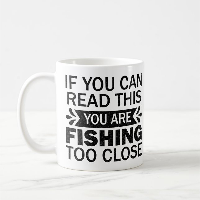 Taza De Café Pesca Para Cerrar Las Palabras Sarcásticas De Papá (Izquierda)
