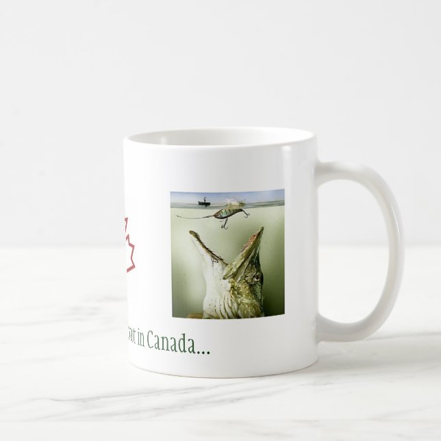 Taza De Café Pesca para el lucio europeo en Canadá (Derecha)